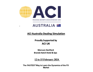 ACI Australia Dealing Simulation 2024